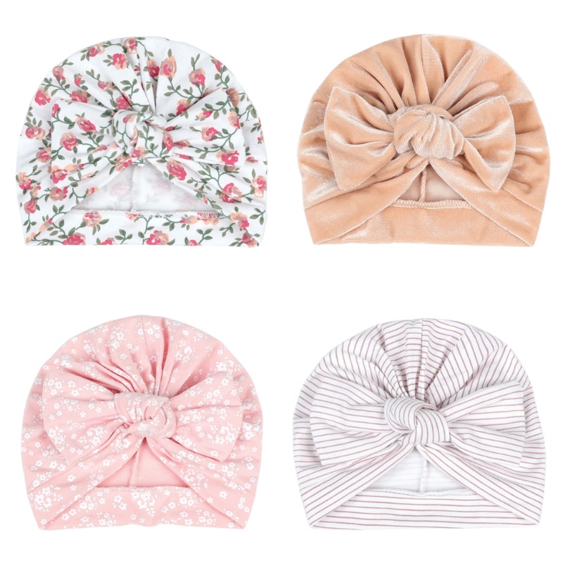 PCF * Headwraps Hair Turban หมวกหมวกหมวกสําหรับเด็กทารกหญิงทารกเด็กวัยหัดเดินเด็ก