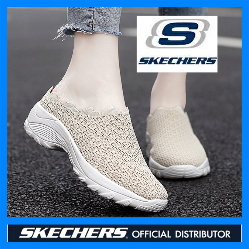Skechers_ GO walk 5 รองเท้าผ้าใบลําลอง ส้นแบน สําหรับสตรี เหมาะกับการวิ่ง เล่นกีฬา