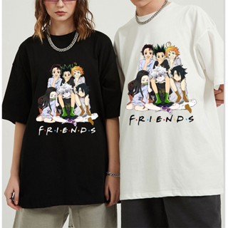 Hunter X Hunter Demon Slayer friendas เสื้อ  เก๋ๆ เสื้อผ้าแฟชั่น ชาย แขนสั้น เสื้อยืดคอกลม หญิง เสื้อยืดสตรีท