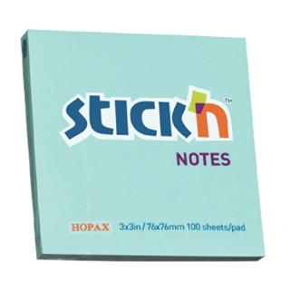 StickN กระดาษโน้ต 3x3" รุ่น Pastel 21149 สีฟ้าพาเทล