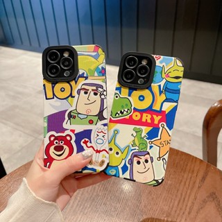 เคสโทรศัพท์มือถือแบบนิ่ม ลายการ์ตูน Toy Story Mania Strawberry Bear Bath Lightyear สําหรับ iPhone 11 14 12 13 Pro Max SE 2020 X Xr Xs Max 8 7 6 Plus