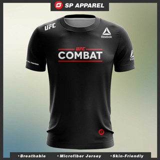 Ufc X Reebok COMBAT เสื้อเจอร์ซีย์ไมโครไฟเบอร์ ตัดปกติ