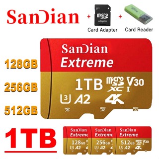 ใหม่ ของแท้ 100% การ์ดหน่วยความจํา Micro SD TF SD 128gb 256gb 512gb 1tb Mini SD Card 30MB/S Class10 สําหรับกล้องโทรศัพท์มือถือ 2023