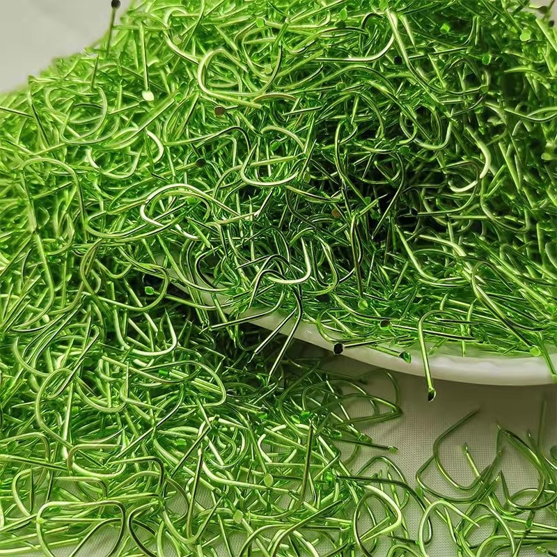 【CUNDA】ใหม่ ตะขอไทเทเนียมอัลลอย คุณภาพสูง สําหรับตกปลา  ตะขอเบ็ดตกปลา ที่ช้อนกุ้ง ตะขอ ใบหลิวคู่ เบ็ด กระดี่ไก่ชน เบ็ด จินุ เบ็ด ชินุ ตัวเบ็ดจินุตูดแบน Worm hook ตัวเบ็ดเกี่ยวหนอนยาง ชิ้นหัวจิ๊กตะกั่วเบ็ดจิ๊กเหยื่อเบ็ดตกปลา หัวจิ๊กปลายาง อุปกรณ์ตกปลา