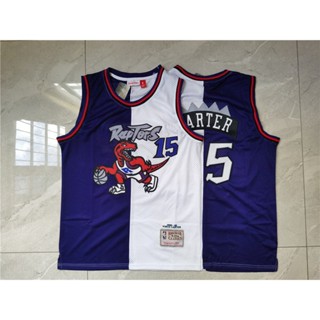 ขายดี 2022 Raptors NBA Toronto #เสื้อกีฬาบาสเก็ตบอล ลายทีม Carter 15 Vince 128048