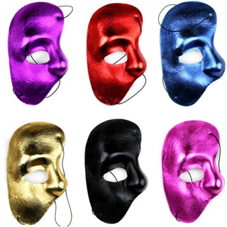 หน้ากากครึ่งหน้า ลาย Venice Ball Phantom of the Opera เหมาะกับวันฮาโลวีน สําหรับผู้ชาย และผู้หญิง