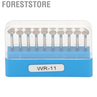 Foreststore Handpiece Burrs 10pcs  Bur Bits Stainless Steel Rust Proof With