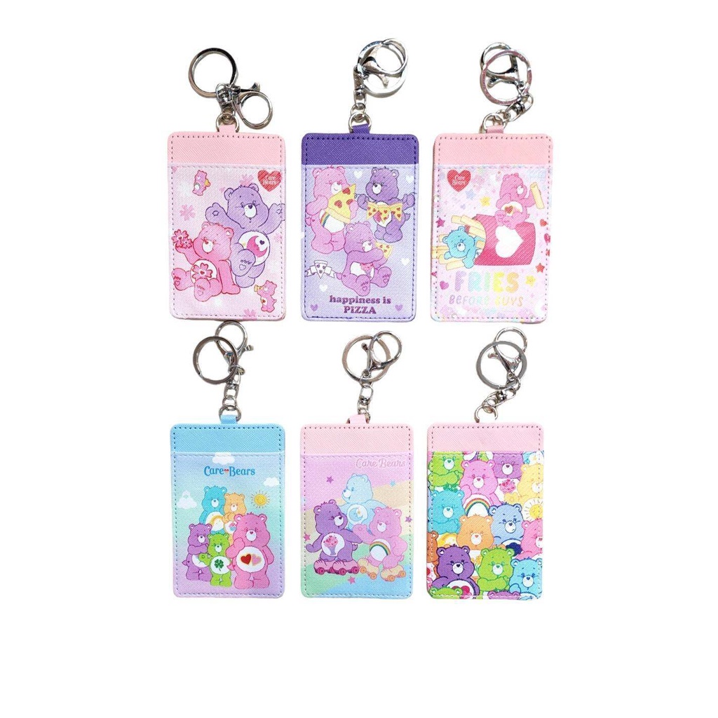 พวงกุญแจใส่บัตร Care bears ที่ใส่บัตรห้อยกระเป๋า บัตรพนักงาน ป้ายชื่อ ขนาด 7x11 cm.