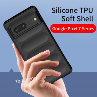 เคสโทรศัพท์ซิลิโคน TPU แบบนิ่ม สีพื้น สําหรับ Google Pixel 7 6 A Pro 7A 6A 7Pro Google Pixel7A 5G 2023