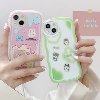 ใหม่ เคสป้องกันโทรศัพท์มือถือ ลายคลื่นน่ารัก สําหรับ OPPO A53 A32 A57 A31 A9 2020 A5 2020 A83 A52 A72 A92 A3S A5 A5S A7 A15 A16 A54 A76 A36 A17 A71 A55 A57 A39 2023