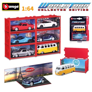 Bburago Diecast โมเดลรถยนต์จําลอง 1:64 พร้อมกล่องโลหะ ของเล่นสําหรับเด็ก