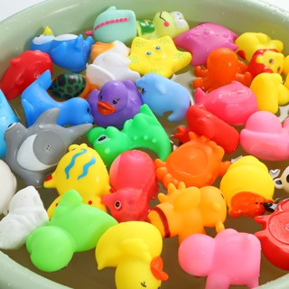 ตุ๊กตายางนุ่ม รูปการ์ตูนสัตว์ น่ารัก ของเล่นอาบน้ำเด็ก 10 ชิ้น SA6469