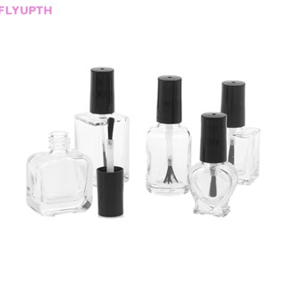 Flyup ขวดแก้วเปล่า แบบใส สําหรับใส่น้ํายาทาเล็บเจล