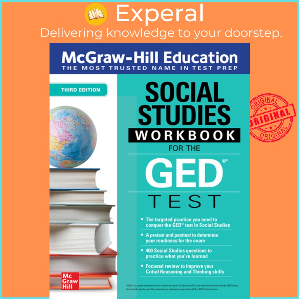 McGraw-Hill Education Social Studies Workbook สําหรับทดสอบ GED, Thhir โดย None McGraw Hill Editors (