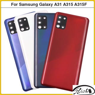 เคสพลาสติก ปิดด้านหลัง แบตเตอรี่ พร้อมเลนส์กล้อง สําหรับ Samsung Galaxy A31 A315 SM-A315F/DS A315