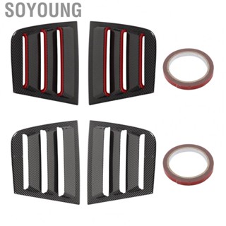 Soyoung Side Window Louvers Side Window Air Scoop Impact Resistant Carbon Fiber Style  Deform for Car