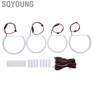 Soyoung Car Angel Eyes Kit Halo Rings Light  for Automobile Repacking