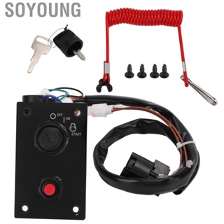 Soyoung 37100‑96J14  Wear Resistant Shock Proof OEM Standard Outboard Ignition Switch Panel with Safety Lanyard Keys for Marine