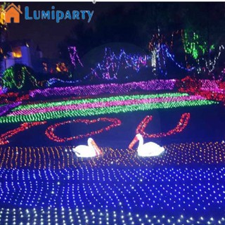 Lumiparty สายไฟ Led 192 ดวง 8 โหมด ยาว 3 ม. สําหรับตกแต่งปาร์ตี้คริสต์มาส งานแต่งงาน สวน 2 ชิ้น