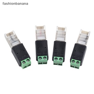 [fashionbanana] Rj45 to RS485 อะแดปเตอร์แปลงขั้ว RJ45 RJ45 to RS485 หัวคริสตัล เป็นขั้วต่อ