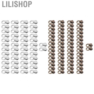 Lilishop Pull Ring Rivet  50 Sets Glossy Surface 0.51x0.47in Leather Craft Rivets  for Case