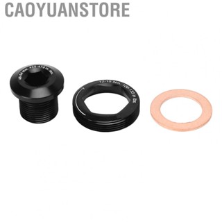 Caoyuanstore Hex Crank Arm Fixing Bolt  M15 M26 Bike Crankset Bolt Aluminum Alloy Rustproof  for Maintenance