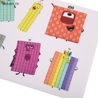 สติกเกอร์ตัวเลข ลายกราฟฟิติ tatain Numberblocks สําหรับตกแต่งสเก็ตบอร์ด จักรยาน DIY TH