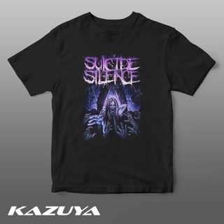 หยิน1  แขนสั้นcrew neck TM-0102 SUICIDE SILENCE เสื้อยืด - Heavy Metal Rock Band MusicS-XXXXL