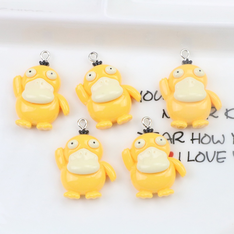 จี้เรซิ่น รูปเป็ดน้อย เป็ดน้อย สีเหลือง แฮนด์เมด diy สําหรับทําเครื่องประดับ