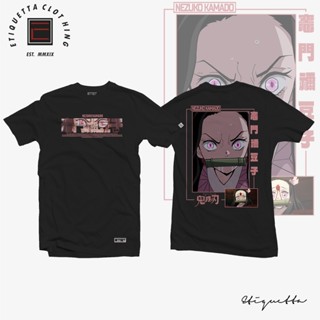 เสื้อเชิ้ต ลายการ์ตูนอนิเมะ ETQTCo.- Demon Slayer - Nezuko v3