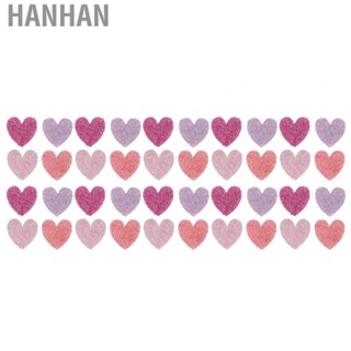 Hanhan Heart Shape Rhinestone   40pcs Iron On Heart Rhinestone  Resin  for Clothes for Hats