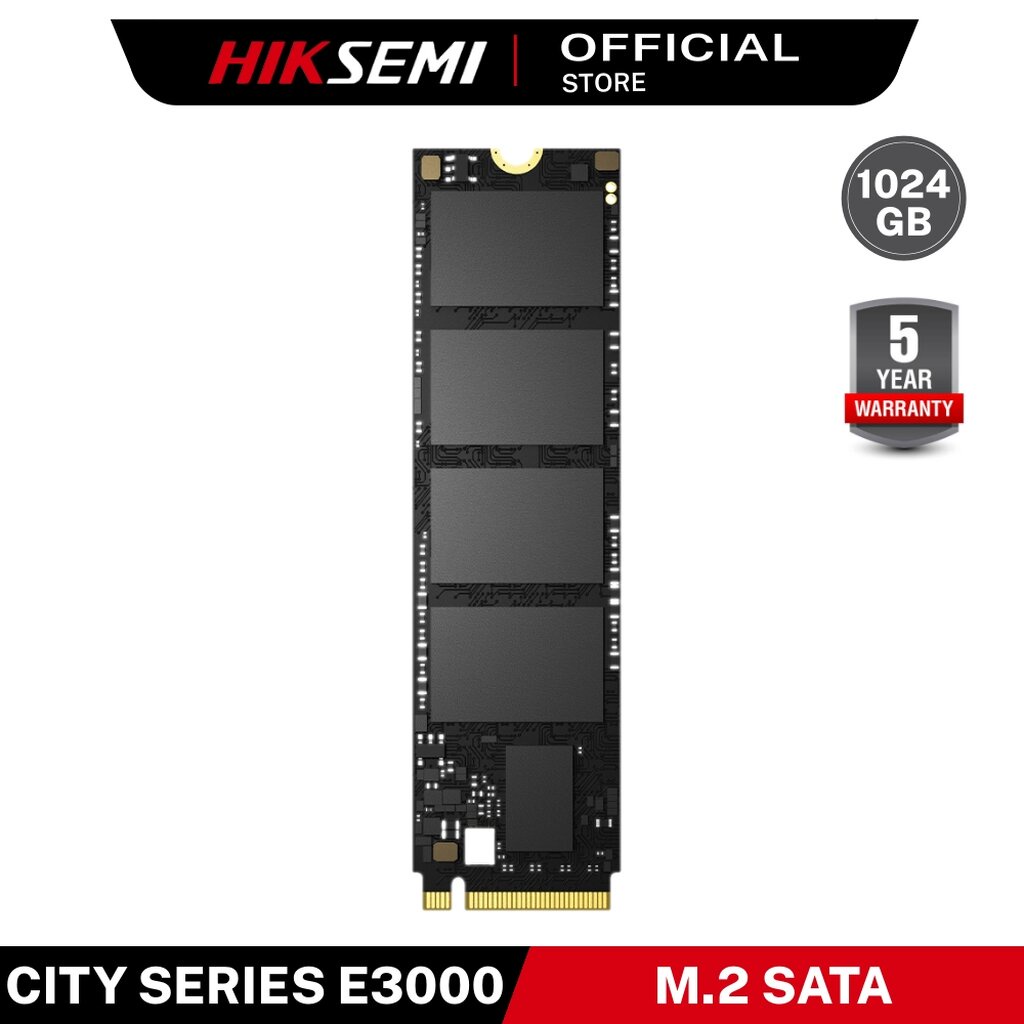 HIKSEMI CITY SERIES SSD E3000 1024GB PCIe Gen3 x 4 NVMe READ 3520MB/s WRITE 2900MB/s WARRANTY 5 YEARS