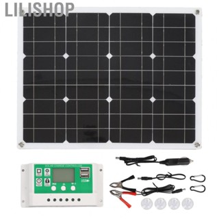 Lilishop Solar Panel  Outdoor Solar Panel Safe 40W  for Camping