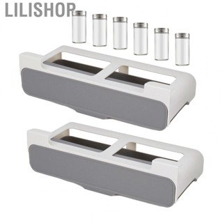 Lilishop Hanging Seasoning Jar Storage Rack  Pull Out Large  Strong Load Bearing  Hanging Spice Rack  for Home