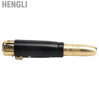 Hengli 6.35mm Female To XLR Female Adapter Zinc Alloy For Audio  Microphone Gui