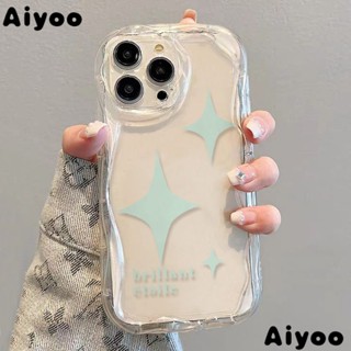 เคสโทรศัพท์มือถือแบบนิ่ม 12✅เคสป้องกันรอย ลายดาว สําหรับ Apple TQDL