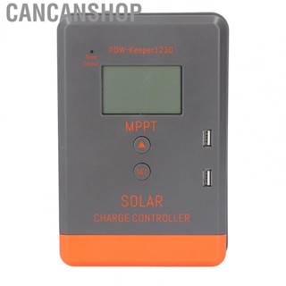 Cancanshop 12V 24V Solar Charge Controller  Clearly View High Conversion Rate Safe MPPT Charge Controller Multiple Protection  for Panel