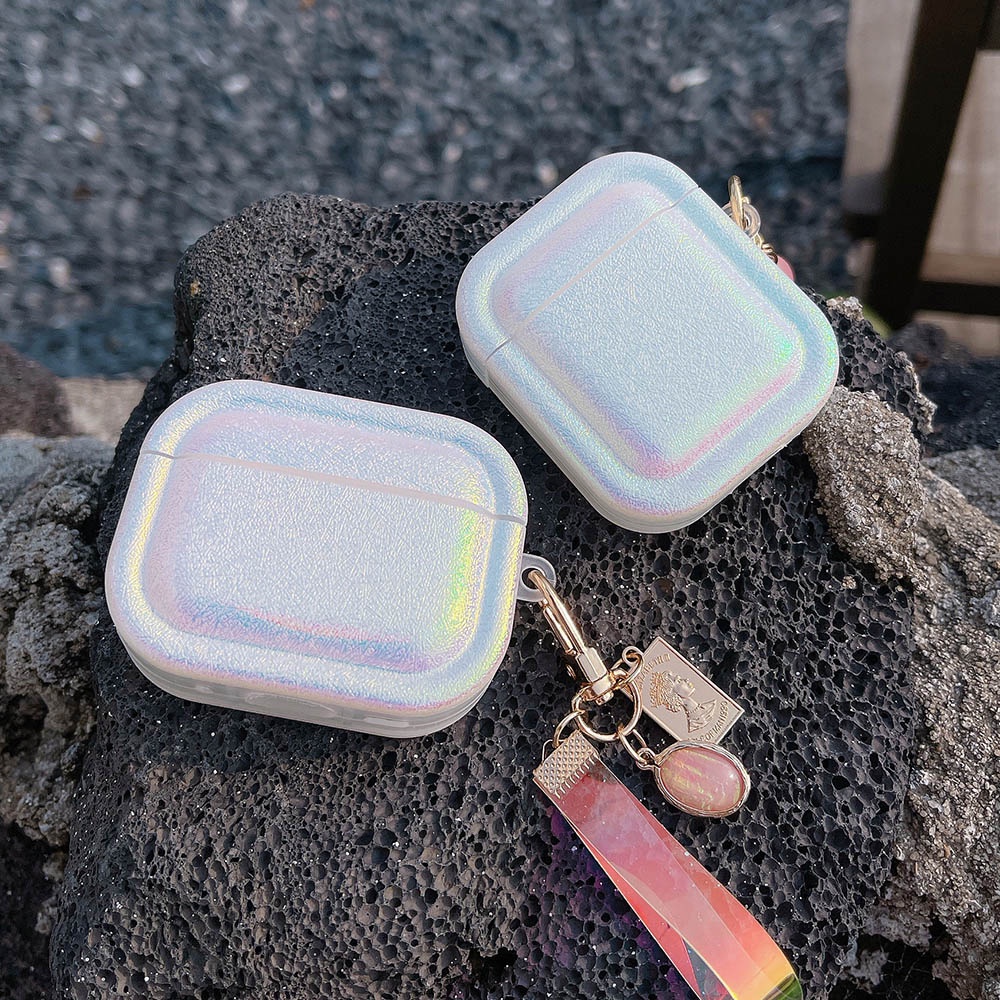 เคสหูฟัง ซิลิโคนนิ่ม ผ้าไหม หลากสี พร้อมสายคล้อง สําหรับ Apple AirPods 1 2 pro 2nd 3rd