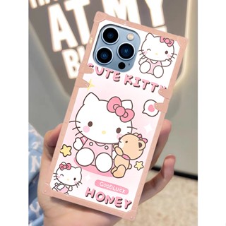 เคสโทรศัพท์มือถือ ทรงสี่เหลี่ยม กันกระแทก ลายการ์ตูนน่ารัก แฟชั่นหรูหรา สําหรับ OPPO Reno 8T 8Z 7Z 10 9 8 7 6 5 Pro 6Z 5Z 5F 4Z 4F 4 Pro 4G 5G Reno 3 2 Z 2F 2Z 2 Z