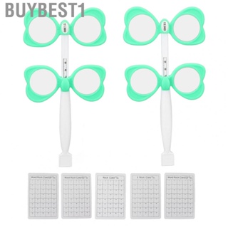 Buybest1 Optical Flipper Green Optometry Plastic Flip Lens with 5 Vision Test Cards for Near Correction