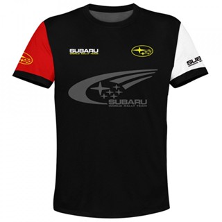 เสื้อกีฬาแขนสั้น ลายทีม Subaru D024 3D