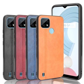 เคสโทรศัพท์มือถือ หนัง PU สไตล์นักธุรกิจ สําหรับ Realme C21