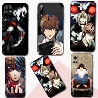 เคสโทรศัพท์มือถือ ซิลิโคนนิ่ม Tpu ลายการ์ตูนอนิเมะ Death Note สีดํา สําหรับ Oppo A5 2020 A11 A11X A9 2020