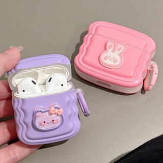 เคสหูฟัง ลายแมว กระต่าย 3d สําหรับ AirPods 1 2 3 Pro 1 2 AirPods Pro 1 2 3