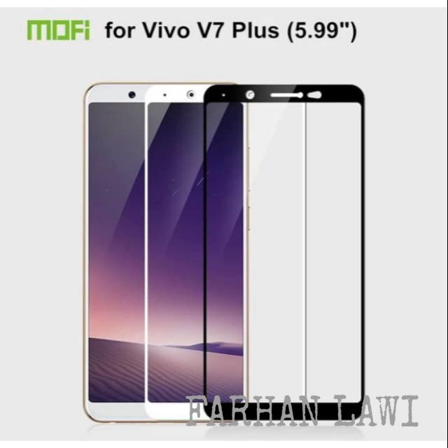 กระจกนิรภัย Vivo V7 Plus Vivo V7+ กาวเต็ม 9D