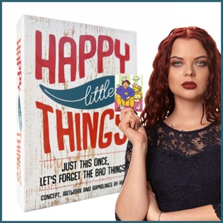 การ์ดเกมกระดาน ไพ่ทาโรต์ ลาย Happy Little Things Oracle สําหรับงานปาร์ตี้