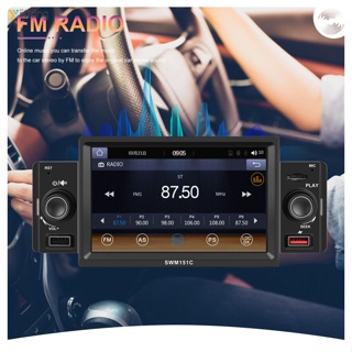 Yt- เครื่องเล่นเพลง Mp5 วิทยุ บลูทูธ 5 นิ้ว 1 Din สําหรับ Carplay