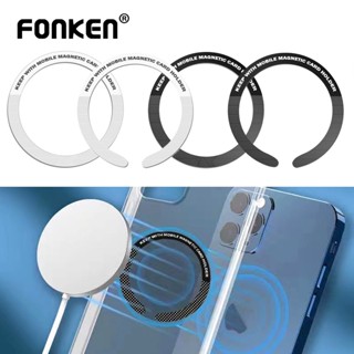 Fonken แผ่นสติกเกอร์โลหะ แม่เหล็ก รองรับที่ชาร์จไร้สาย สําหร…