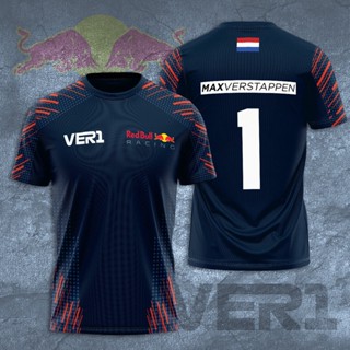 เสื้อเชิ้ต พิมพ์ลาย Max Verstappen MV33 Oracle Red Bull F1 สําหรับผู้ชาย