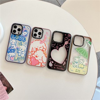 Casetify เคสโทรศัพท์มือถือ ซิลิโคนนิ่ม กันกระแทก ลายการ์ตูนดอกกุหลาบแห้ง Drunken Manifesto Tavern สําหรับ iPhone 14 Pro Max 11 12 13 Pro Max